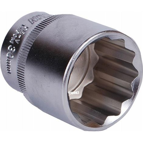 Vaso corto dodecagonal, Honiton 1/2" 21mm, herramienta profesional para apriete preciso de tuercas pequeñas, alta precisión, resistencia superior y durabilidad prolongada
