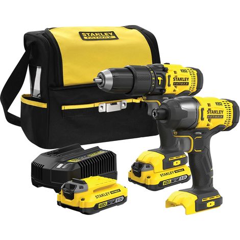 KIT AVVITATORI A BATTERIA 'SFMCK465D2S-QW' kit 18V - x2 2,0 Ah Litio  - STANLEYFATMAX