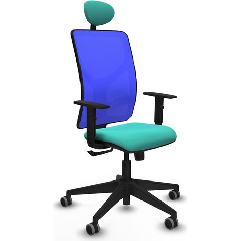 Silla de oficina piqueras y crespo Motilla negro respaldo fijo (1/2)