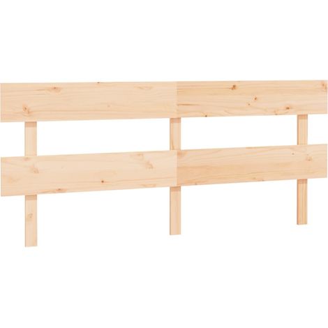 Tête de lit accessoire couchage chambre à coucher meuble 204 x 3 x 81 cm bois de pin massif TDL0206113 (1/4)
