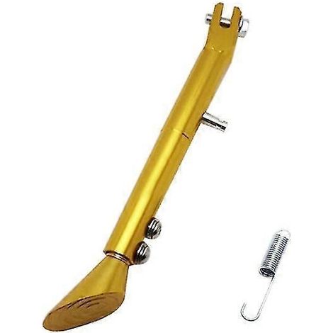 Motorrad-Seitenständer, verstellbar, aus Aluminiumlegierung, schnell montiert, leicht – Gold
