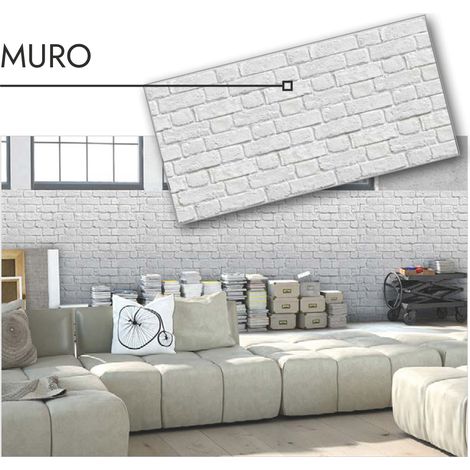 LASTRA DECORATIVA SERIGRAFATA cm. 50x100 - Effetto Muro (1/2)