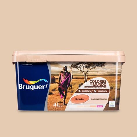 PINT PLAST KENIA MARRON INTERM - 4 L