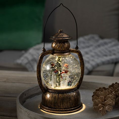Konstsmide LED Kugellaterne Schneemannfamilie 20 x Ø 12 cm Laterne (1/5)