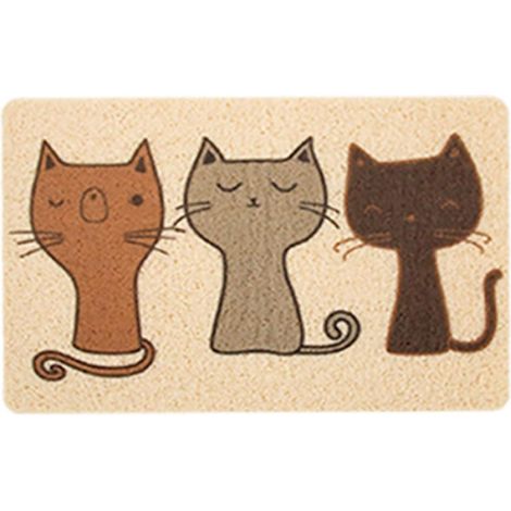 Tapis pour Litière pour Chat, Bac à Litière, Tapis Anti-Chats pour Cage, Tapis pour Pattes de Chat 40 x 60 cm (1/5)