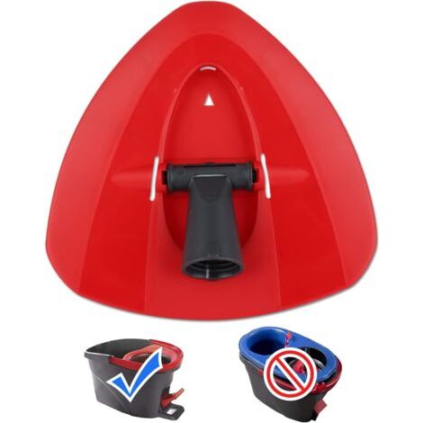 BUNTHAUS Recharge de tête de vadrouille de remplacement Base de mop Triangle Disque de tête de vadrouille rotative compatible avec Ocedar et Vileda EasyWring 2 en 1 Turbo Mop (1/5)