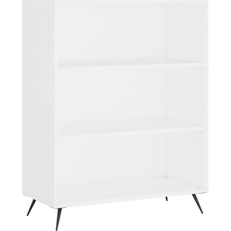 Maison Exclusive - Bücherregal Weiß 69,5x32,5x90 cm Holzwerkstoff