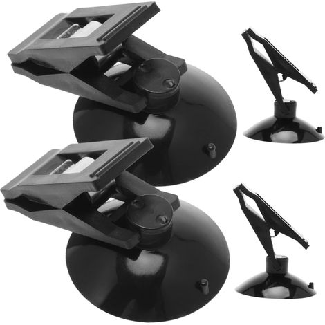 Lot de 4 pinces à ventouse noires en ABS pour voiture, design (1/5)