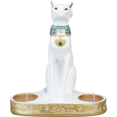en forme de chat statuette égyptienne antique artisanat