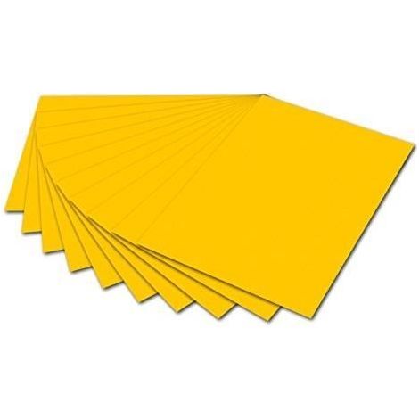 LOT DE 10-QM CARTON 300 G 50 X 70 CM-COULEUR : JAUNE DORÉ ÉLECTRONIQ