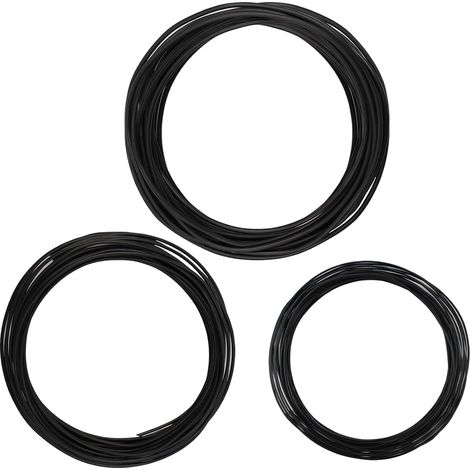 Fil en aluminium anodisé pour bonsaï, 3 tailles - Pour plantes et arbres - 1,0 mm/1,5 mm/2,0 mm - Total de 30 m (1/5)