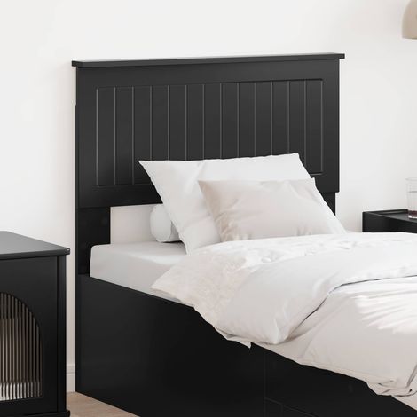 Headboard Black Engineered wood vidaXL