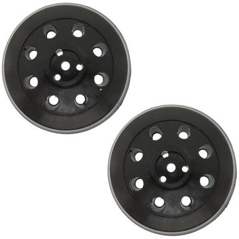 Disque de ponçage rond 8 trous 2 pièces, disque de ponçage et de polissage 125 mm, adapté pour Bosch PEX 125 (1/4)