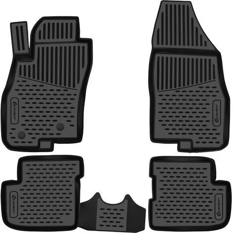 KIT TAPPETINI COMPATIBILE CON FIAT Grande Punto 5D, 2005-, 4 pcs. TAPPETINO IN GOMMA TPE BORDO ALTO 3D ANTISCIVOLO IMPERMEABILE (1/5)