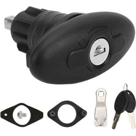 Serrure de porte de cabine de camping-car, serrure à compression de porte de cabine ovale en alliage de zinc et nylon 30mm pour camping-cars pour caravanes pour yachts (1/5)