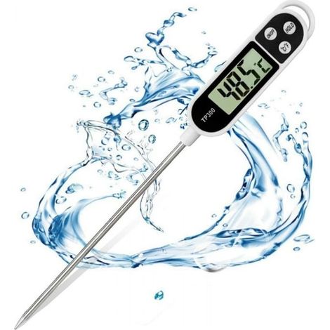 TP300 Food Thermometer Electronic Probe Kitchen Grill Thermometer 5 Seconds LCD Screen (1/4)