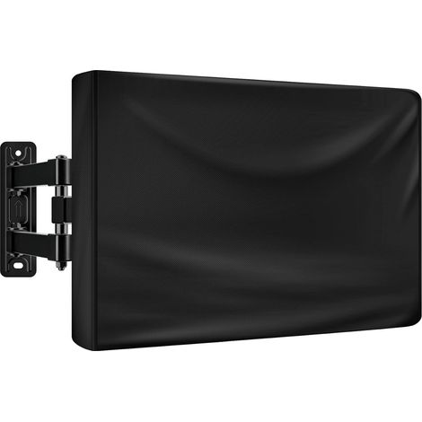 Housse de protection extérieure pour téléviseur 50 à 52 pouces dimensions 130 x 15 x 83 cm en tissu 210D étanche et résistante aux intempéries pour écran plat extérieur couleur noire (1/5)