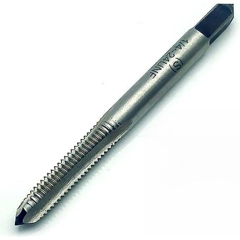 Taraud métrique 1/4-24 UNF 74mm HSS pas à droite, pour métal (1/5)