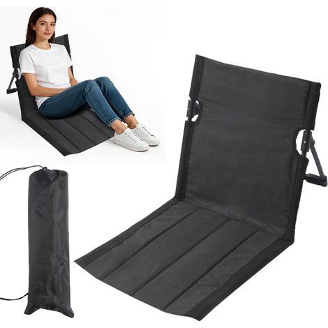 Strandmatte mit Rückenlehne, Strandstuhlkissen, klappbarer Strandstuhl, Strandstuhl, Bodenstuhl, klappbares Sitzkissen, klappbarer Strandstuhl für Picknick, Garten (1/5)