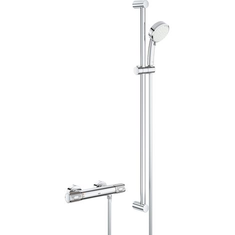 Grohe Grohtherm 1000 Mezclador termostático de ducha, DN 15, con juego de ducha Tempesta C II, 900 mm, cromado - 34784000 (1/2)