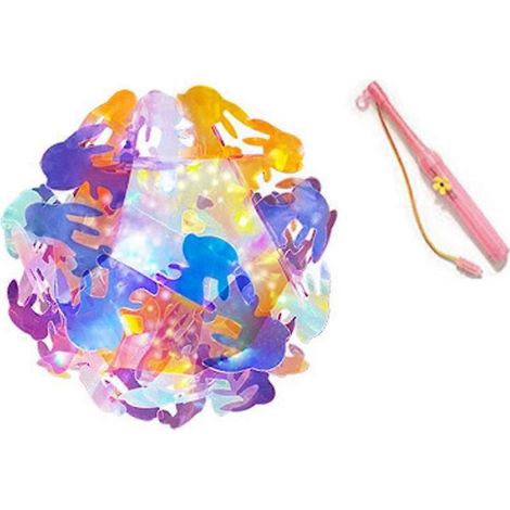 DIY-LED-Lichtlaterne, handgefertigt, rund, Spielzeug, Festlaterne, Kinderlaterne
