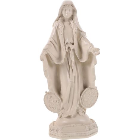 Statue Vierge en Résine Figurine Religieuse de Collection Décoration Spirite pour Salle de Prière (1/5)