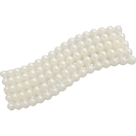 Pinces à Cheveux en Fausses Perles pour Femmes (Grande vague) Matériau en Fer Plastique, Bords Doux Accrocs, adapté aux Cheveux épais ou Fins, pour une Utilisation Quotidienne (1/5)