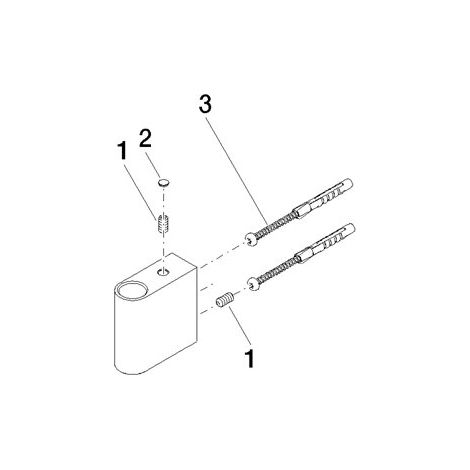 Dornbracht 90171114900-00 Support pour pommeau de douche pluie Pièces de rechange