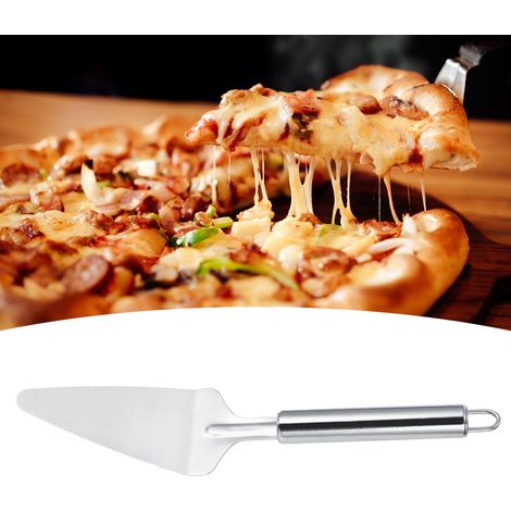 Lot de 2 spatules triangulaires multifonctions en acier inoxydable pour pizza - Accessoires de cuisine (1/5)