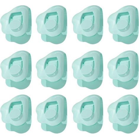 pair Clips de Housse de Couette, 12 pièces en Forme de Nuage sans Aiguille Attaches de Couette Anti-Dérapant Housse de Couette Clips Couette Pinces Clip pour Garder la Couette en Place (Vert)-Fei Yu