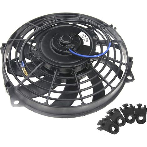 12V 80W 9'' Cooling Fan Mounting Kit Radiator Replacement for Universal Car (1/2)