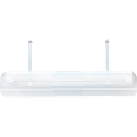 Déflecteur D'Air Pour Climatiseur Écran Transparent Ajustable À Fixation Déflecteur Pour Climatiseurs Muraux Pour Maison Bureau Chambre Nursery Appartement Mur Et Plafond (1/5)