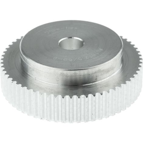 Poulie pour courroie crantée en Aluminium 60 dents , pas de 2.5mm, alésage 8mm ( Prix pour 1 )