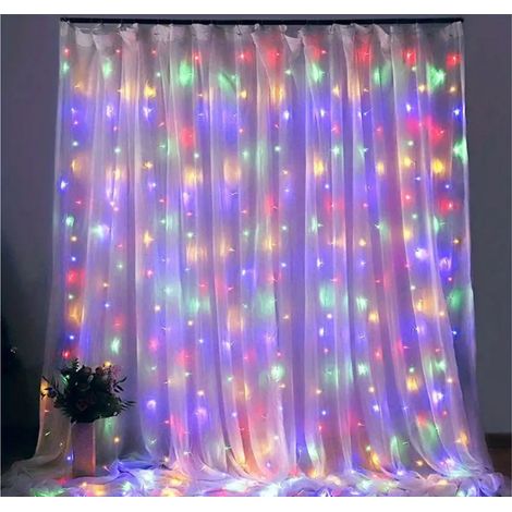 Tenda Luminosa Catena natalizia Retrotenda 3x3m Natale Multicolor Micro Led usb (1/5)