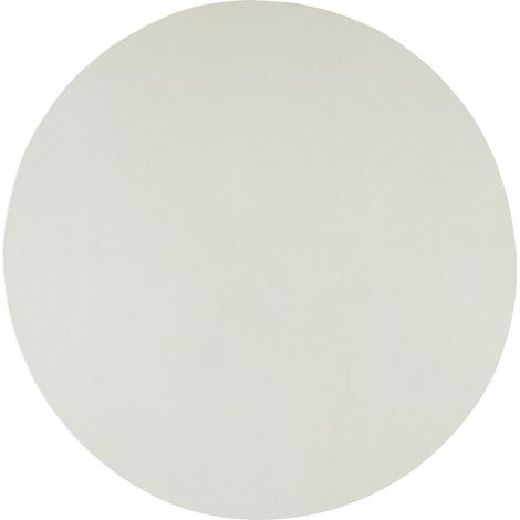 FLOORNOVO Hochflor Teppich rund einfarbig - Ø 117 cm - Besonders Weicher Teppich Wohnzimmer & Badezimmerteppich - Pflegeleicht - vielseitig einsetzbar im Innenbereich (1/2)