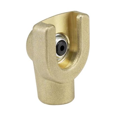 Pressol – Agrafe à pousser laiton M10x1F – Raccordement 1 : agrafe pour graisseurs tête plate M1, T1, T1/B – Ø tête 16 mm (1/2)