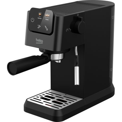 Beko – Cafetière à dosettes expresso entièrement automatique – 15 bars – Mousseur à lait – Capacité 1,1 L – Écran tactile couleur