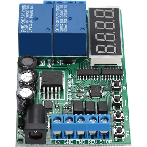 5V - 24V Motor Vorwärts-/Rückwärtssteuerung Zeitverzögerung Zeitzyklusrelais (1/5)