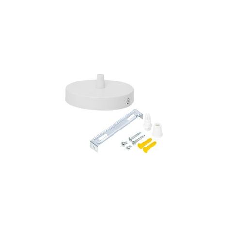 Luminaire, pièce, Boîtier de Connexion en Métal, Abat Jour Rond 1 Trou, Rosette de Plafond, Pavillon Convient à Toutes les Lampes (100 mm x 20 mm)