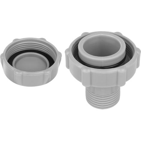 Bouchon Vidange Piscine, Plastique Anti-Fuite Remplacement du Couvercle la Vanne de Vidange avec Connecteur Accessoire pour Piscines Hors Sol Compatible avec P01006 (1/5)