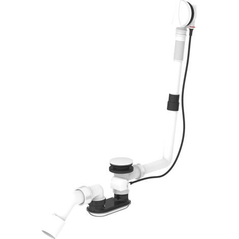Laufen Accessori - Sistema di scarico e troppopieno per vasca da bagno, bianco lucido H2951422610001