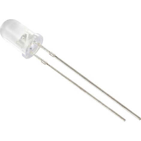 TRU COMPONENTS  LED bedrahtet  Warmweiß Rund 5 mm 70000 mcd 15 °