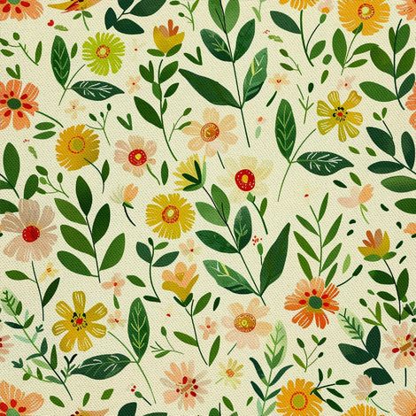 Tela decorativa para exteriores Oxford - Motivo primaveral I DX7623 (1/5)