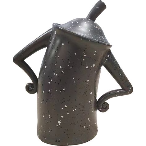 Bocal à grains de café, pot de rangement alimentaire mignon avec couvercle hermétique pour cuisine, gris L. (1/5)