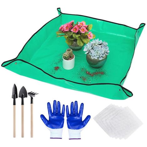 Tapis de rempotage d'intérieur, parfaits pour le rempotage et la vérification du sol. Outils de jardinage, un cadeau idéal pour les jardiniers et les amoureux des plantes. (1/5)