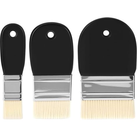 Set of 3 Flat Surface Palette Brushes for Watercolor and Acrylic 25mm/55mm/75mm (1/4)