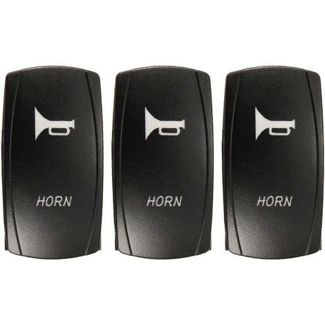 3x momentané voiture bateau Marine lumière LED klaxon Laser-interrupteur à bascule 12v 24v bleu (1/4)