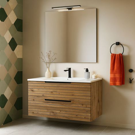 Kibath Mueble+lavabo+espejo+LED KEN 80x45 cm desierto 2c susp. (1/5)
