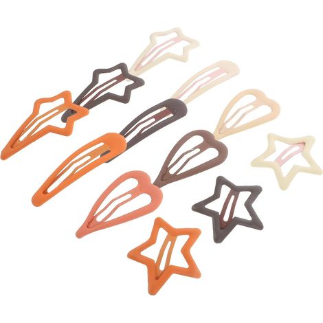 Lot de 12 Clips à Cheveux en Métal D'étoile, Design Portable et Élégant pour Usage Quotidien ou Fête, Pinces à Cheveux Uniques (1/5)
