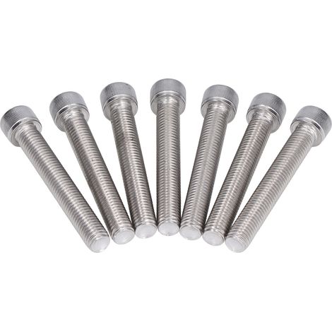 Vis M12x80 tête cylindrique creuse DIN 912, lot de 20, filetage pas gros, acier inoxydable A2-70, vis à tête hexagonale creuse, boulonnerie résistante corrosion. (1/5)